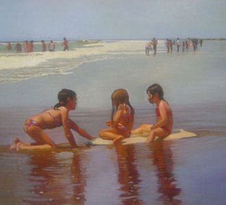 Niñas en la playa