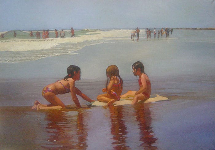 Niñas en la playa