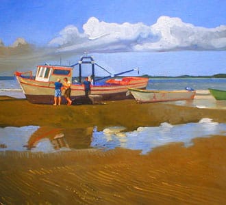 Barco en el pontal
