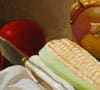 Detalhe de Tomate y choclos