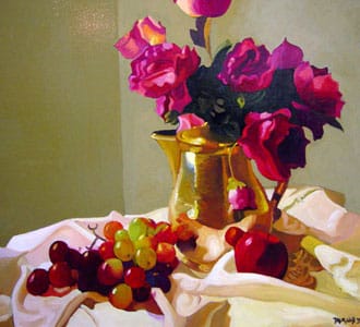 Uvas y rosas