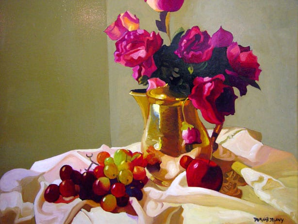 Uvas y rosas