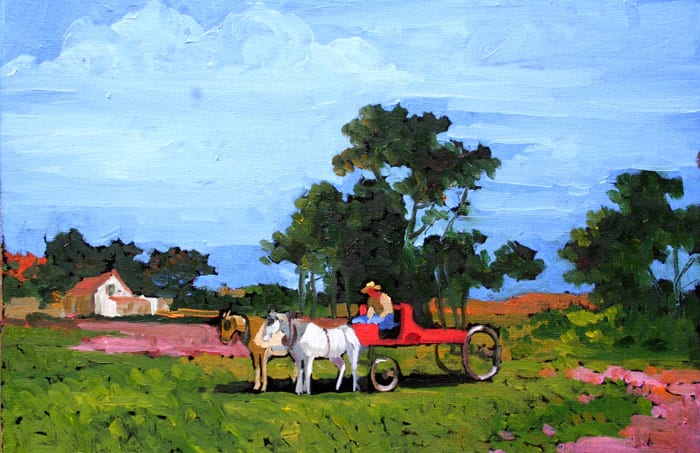 El carro rojo