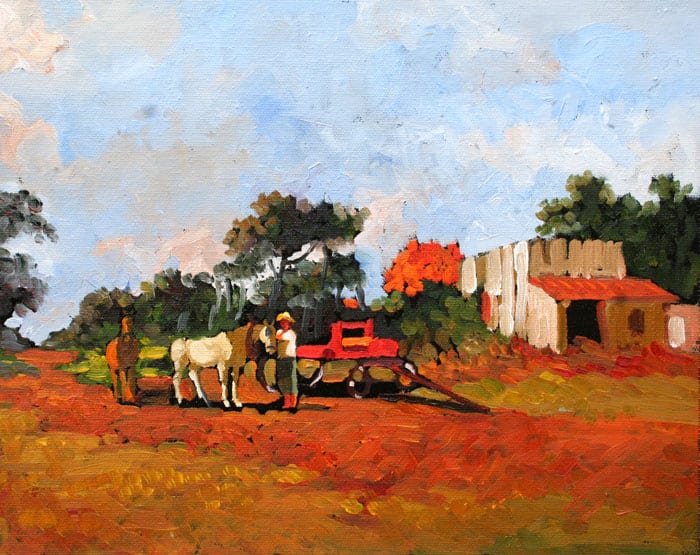 Decensillando los caballos